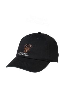 RW CAP (BLACK) / ロゴ刺繍 ダッド キャップ。