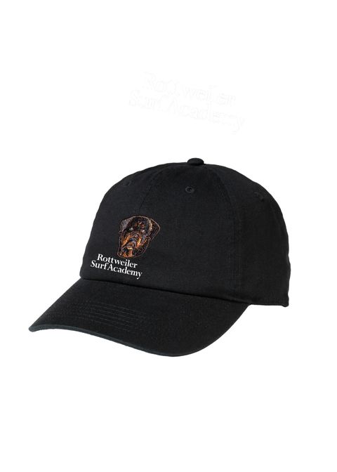 RW CAP (BLACK) / ロゴ刺繍 ダッド キャップ。