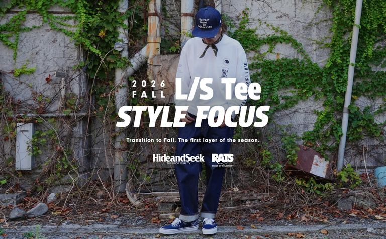 2026 FALL L/S Tee STYLE / スタイル特集アップ致しました。