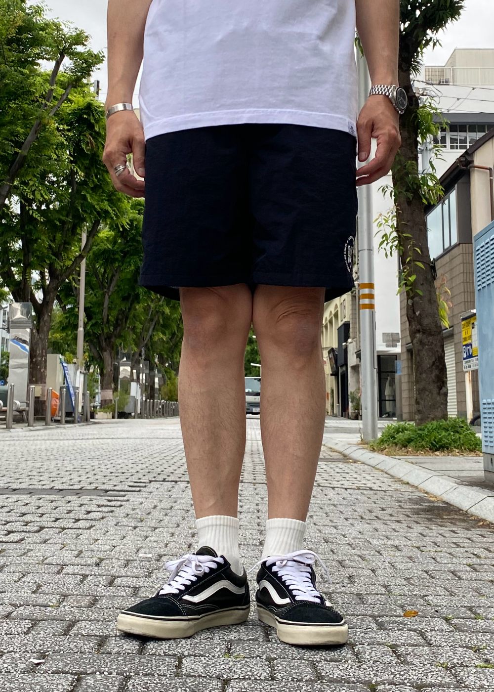 HYBRID SHORTS (BLACK) / ナイロン イージーショーツ
