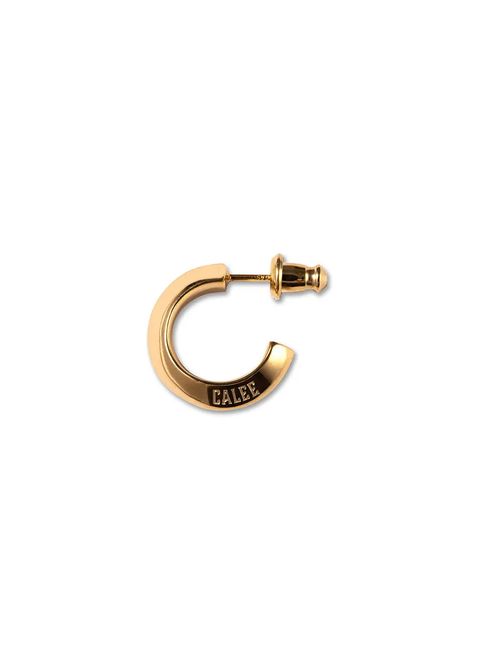 LOGO ROLL PIERCE (REGULAR) (GOLD) / ロゴ ロール ピアス