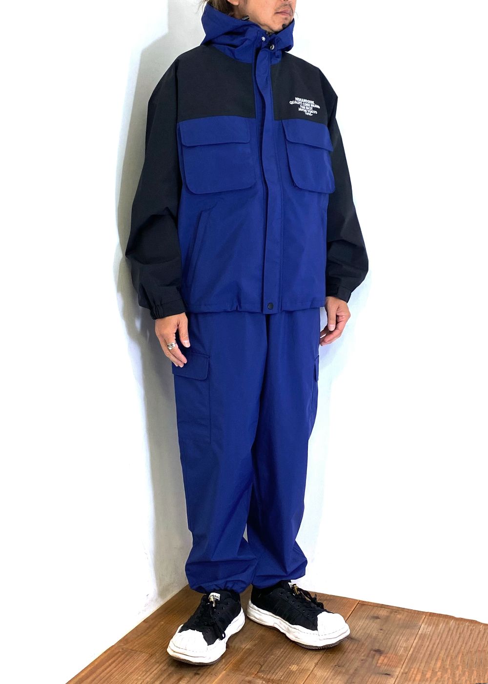 Nylon 6P Pant (NAVY) / ナイロン 6ポケット トラックパンツ / セットアップ可能