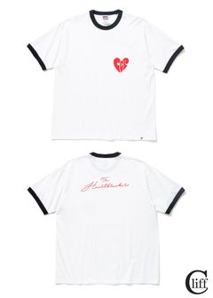 CLIFF Ex.S/S RINGER T "WARREN" (BLACK) / クリフクリエイティブプロジェクト  コラボ リンガー Tシャツ