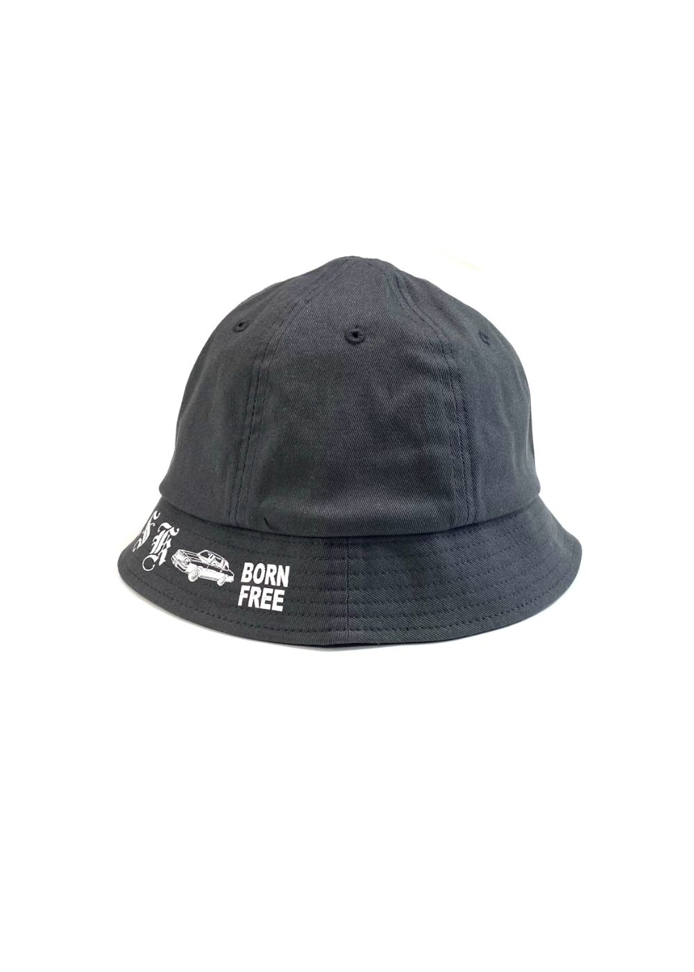 Metro Hat (CHARCOAL GRAY) / ロゴ プリント メトロ ハット