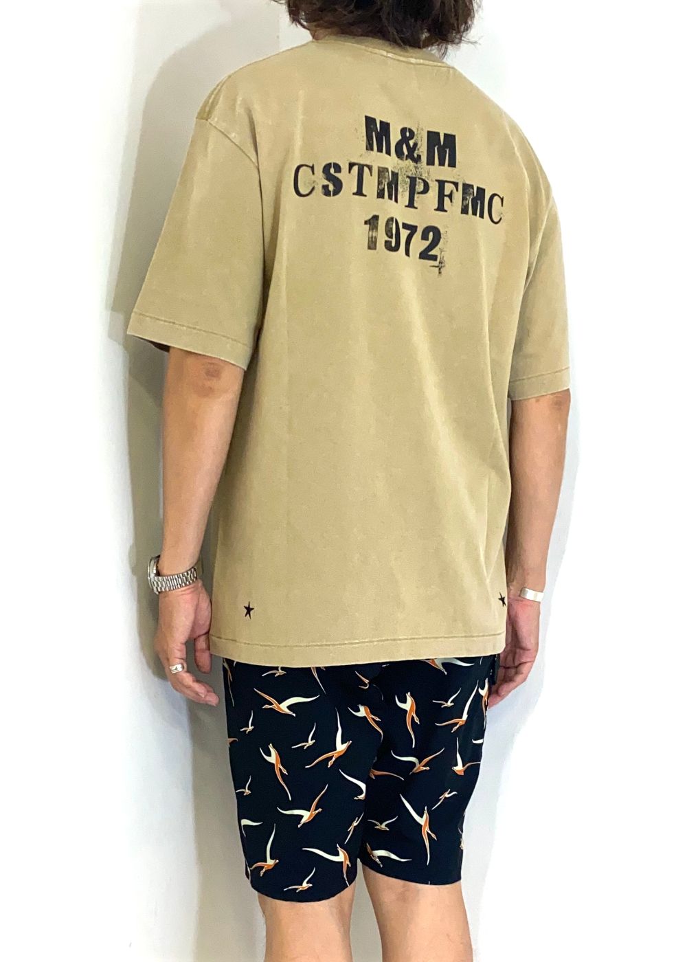FADE WASH TEE (FADE BEIGE) / フェイド ウォッシュ Tシャツ