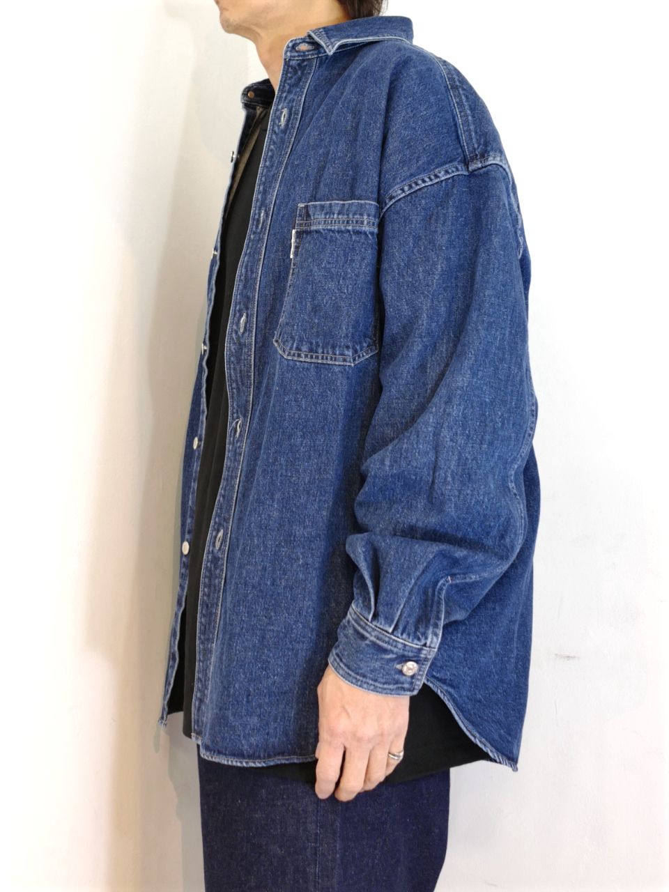 COOTIE Denim Work Shirt デニムシャツ インディゴ M-