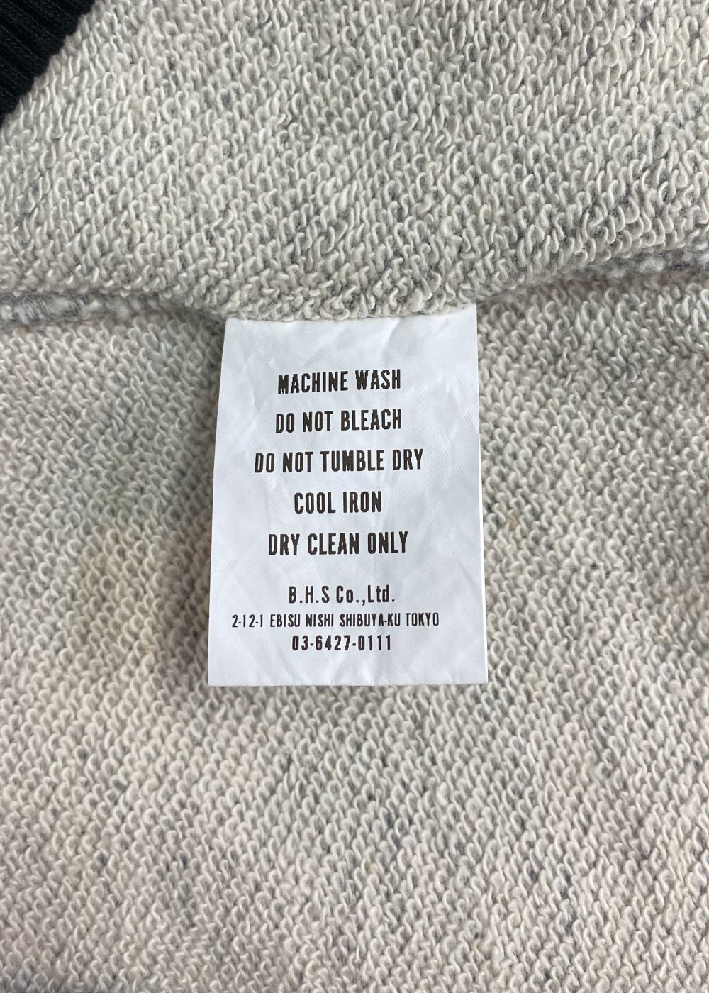 HALF ZIP UP SWEAT (HEATHER GRAY) / ハーフ ジップ スウェット
