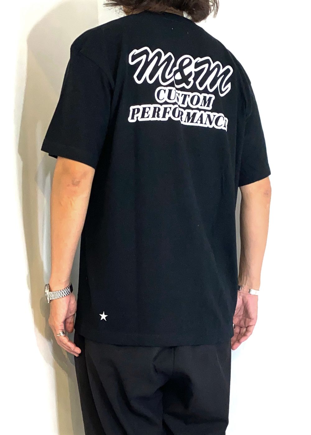M&M CUSTOM PERFORMANCE - Edge Logo Tee (M.GRAY) / ロゴ