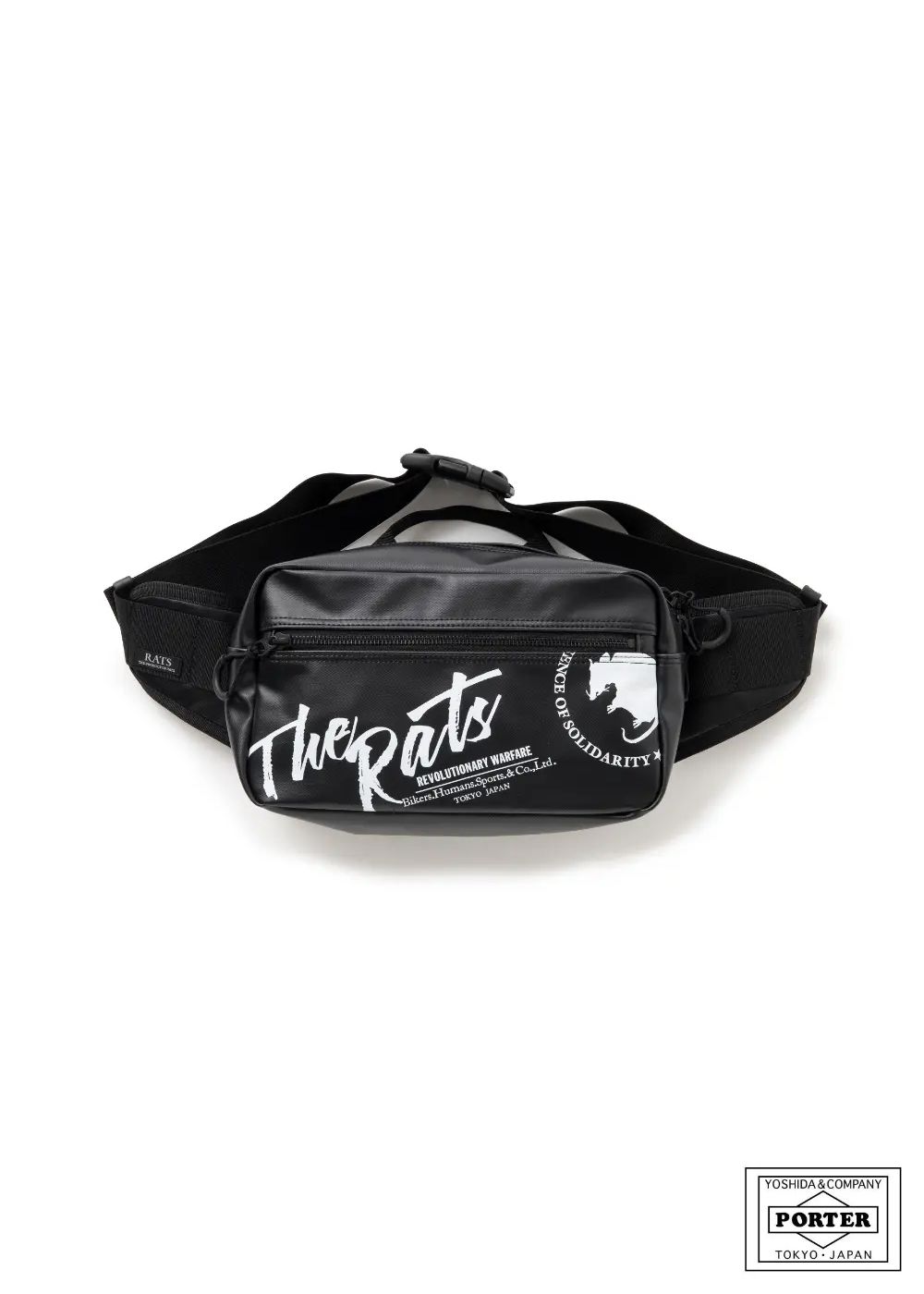 WAIST BAG (BLACK) / ポーター コラボウエストバッグ