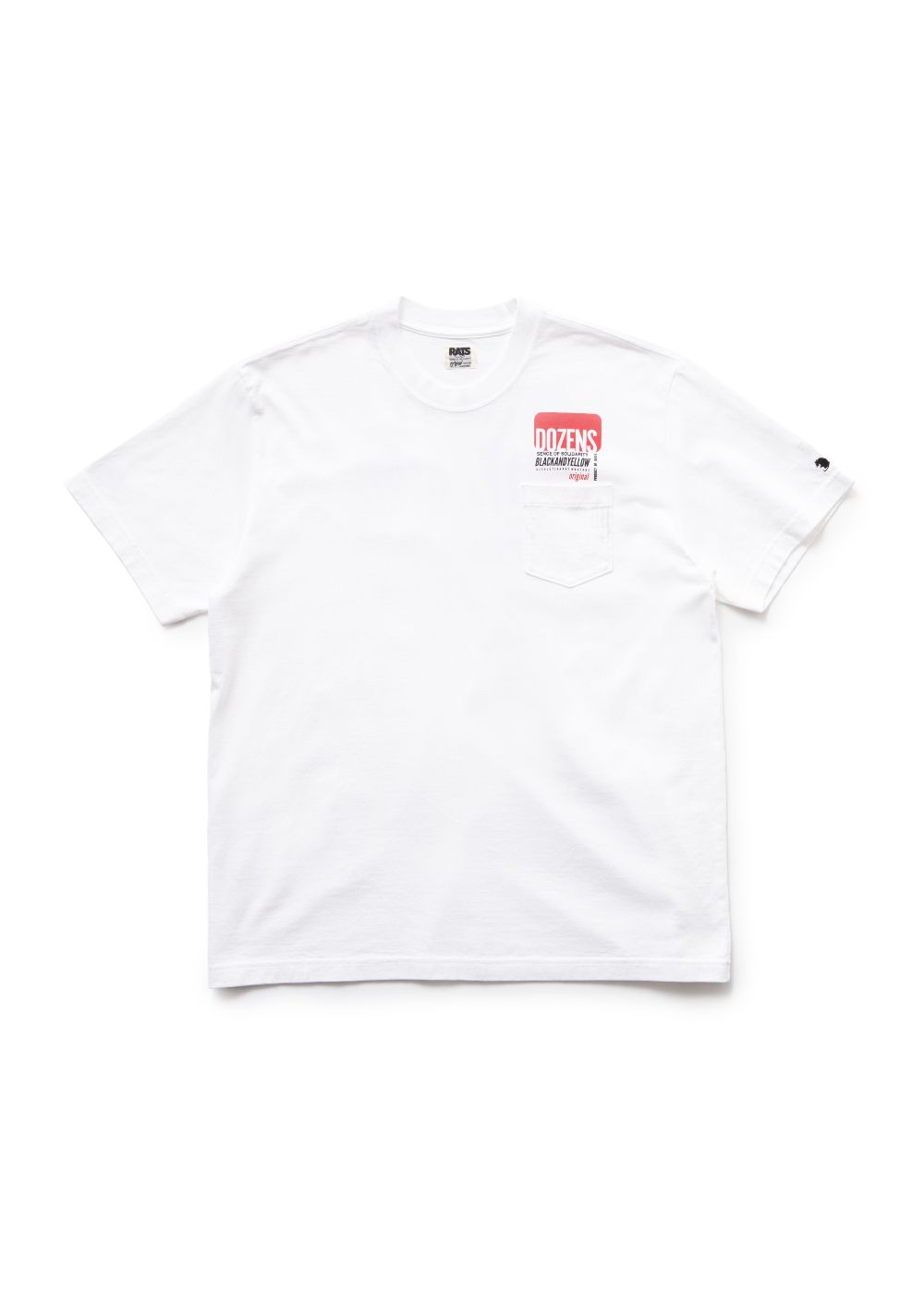 RATS - COLOR TAG TEE (WHITE) / カラータグ Tシャツ | LOOPHOLE