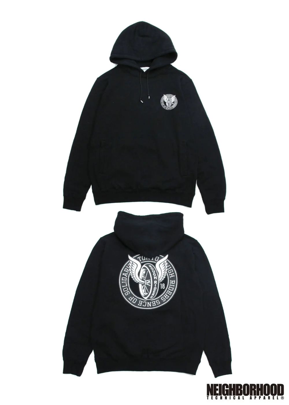 ×NEIGHBORHOOD T.R.R HOODED PARKA (BLACK) / ×ネイバーフッド TOKYO ROUGH RIDERS スウェットパーカー