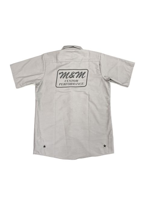 【ラスト1点】Short Sleeve Work Shirt (GRAY) / T/Cツイル ワーク シャツ