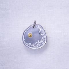 KARAKUSA Top LL with Gold Point S (SILVER) / 24金Sポイント特大唐草メタルトップ