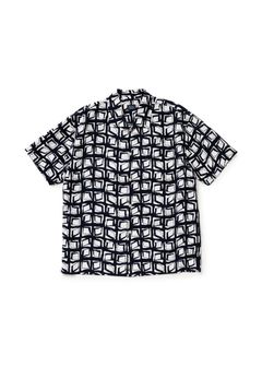 ATOMIC S/S SHIRT (NAVY) / アトミック柄 アロハ シャツ