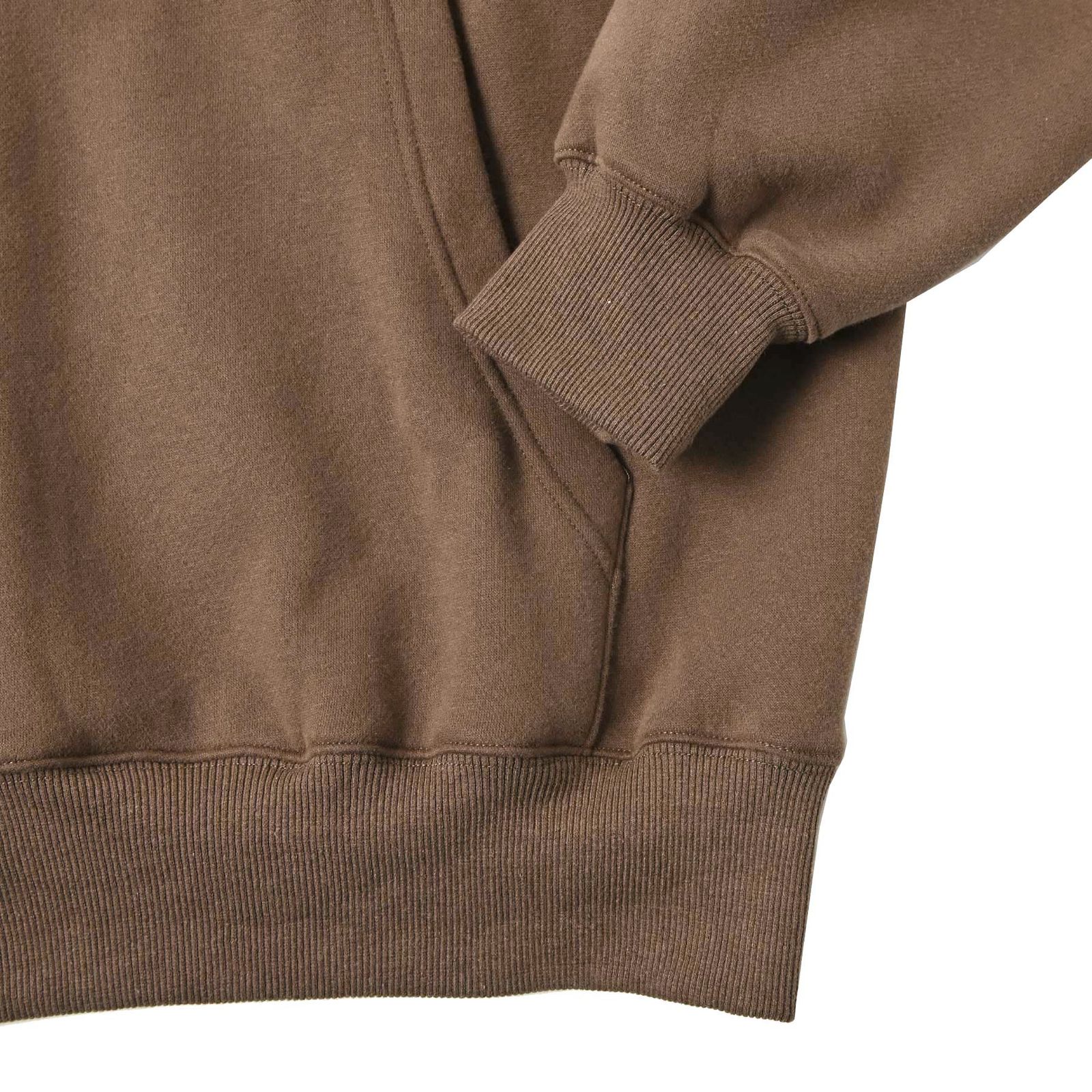 ヘビーオンスビックシルエットパーカー (BROWN)