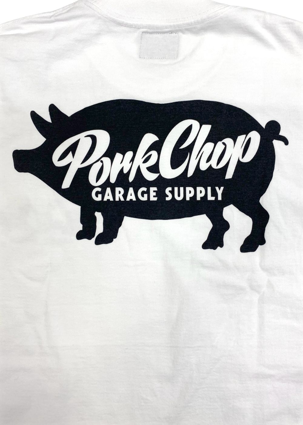 SCRIPT PORK L/S TEE (WHITE) / スクリプト ロゴ L/S Tシャツ