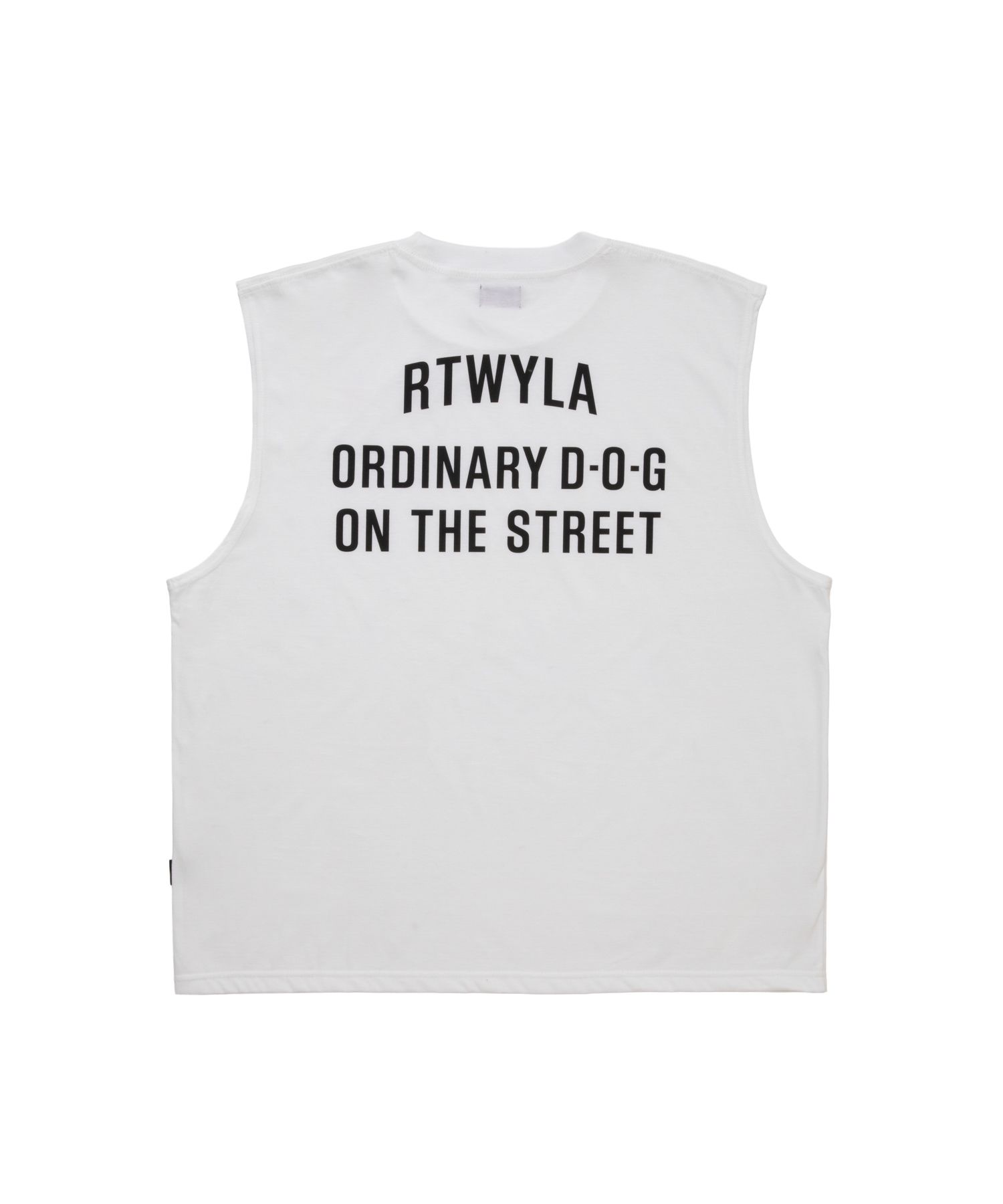 R9 VINTAGE NOSLEEVE TEE (WHITE) / オリジナル ノースリーブ Tシャツ