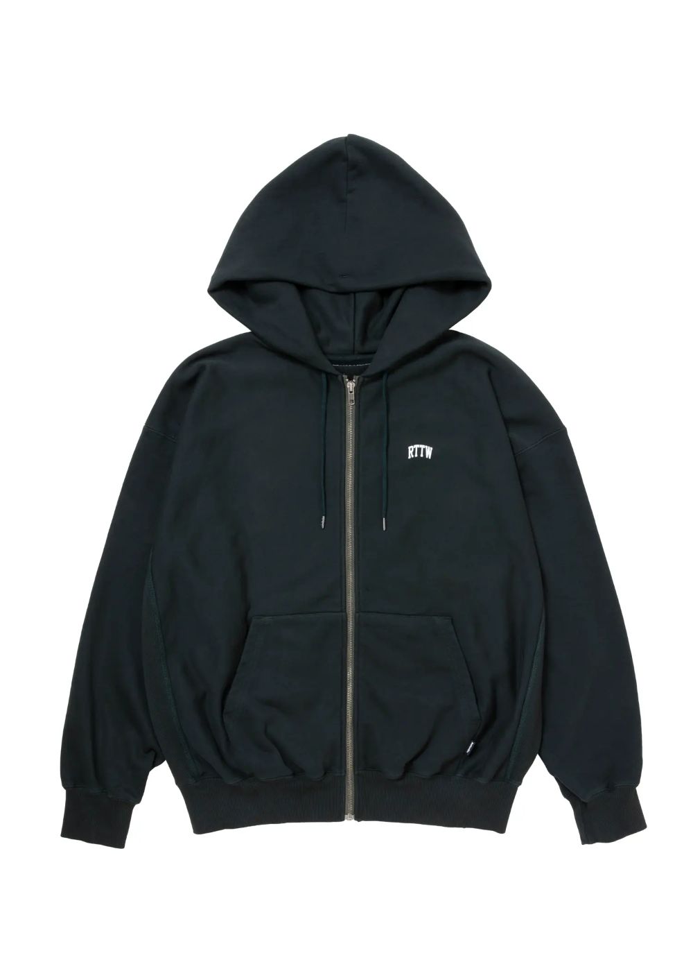 R9 LOGO ZIP PARKA (D.GREEN) / オリジナル ジップアップ スウェット パーカー