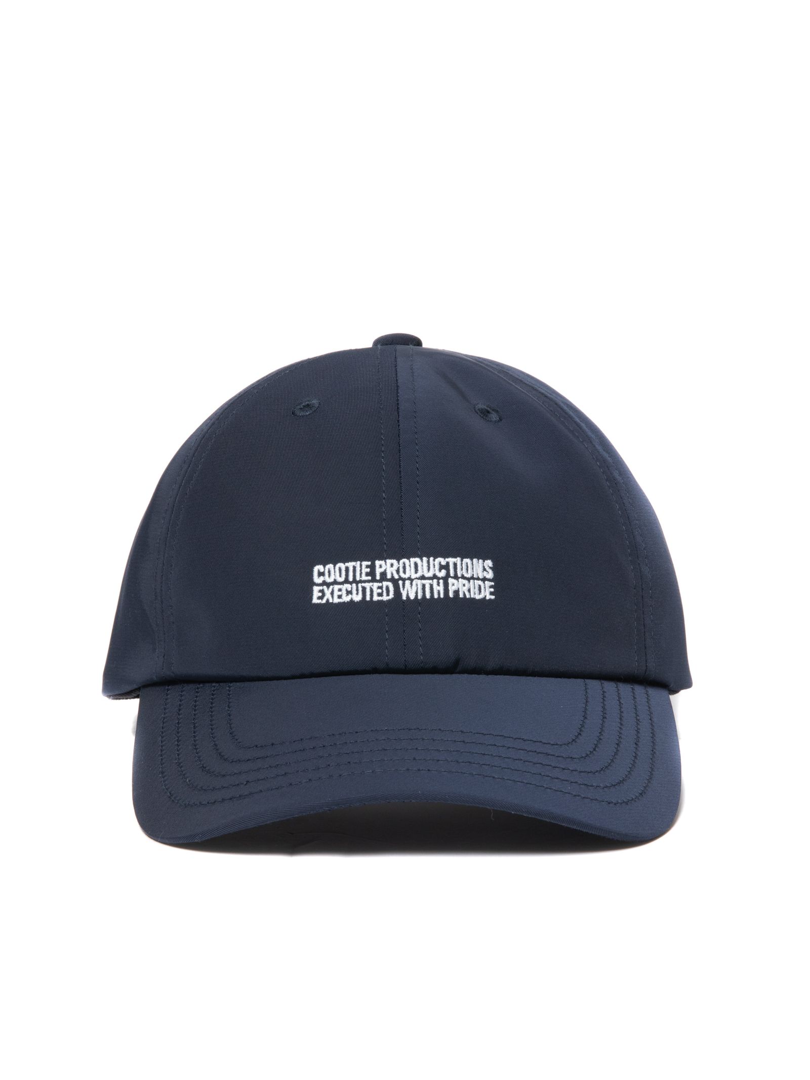 COOTIE PRODUCTIONS - POLYESTER 6 PANEL CAP (BLACK) / ポリエステル