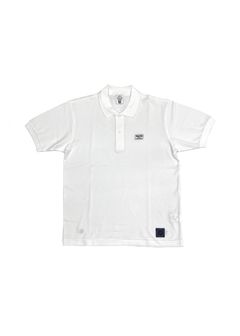 POLO SHIRT (WHITE) / ロゴ刺繍 ポロシャツ
