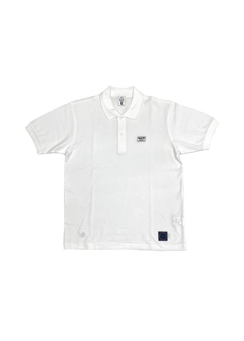 POLO SHIRT (WHITE) / ロゴ刺繍 ポロシャツ