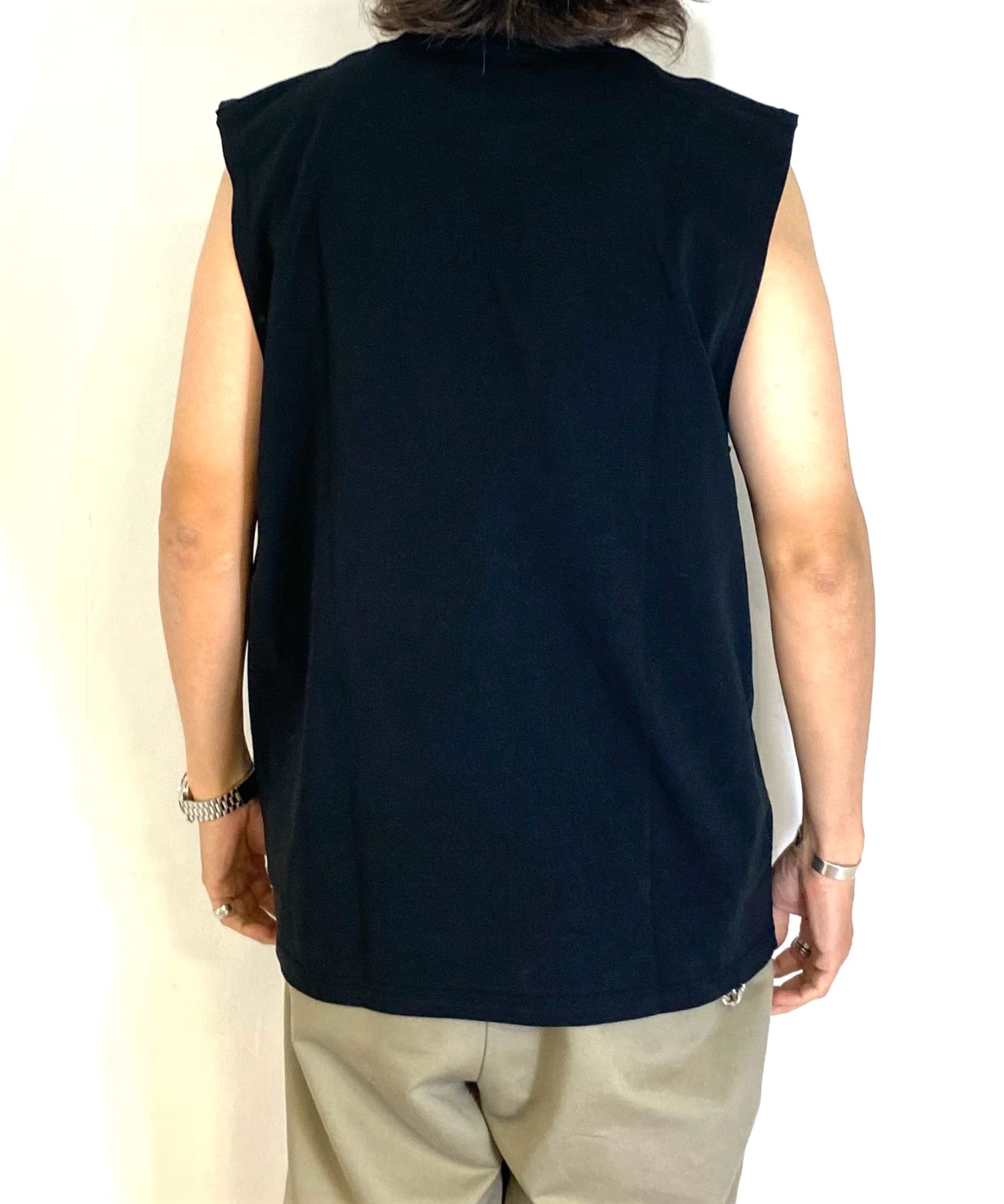 R9 LOGO SLEEVELESS TEE (BLACK) / オリジナル ノースリーブ Tシャツ
