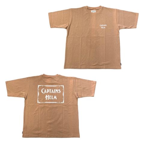 【ラスト1点】LOGO&MASK TEE (BEIGE) / ロゴ&マスク プリントTee