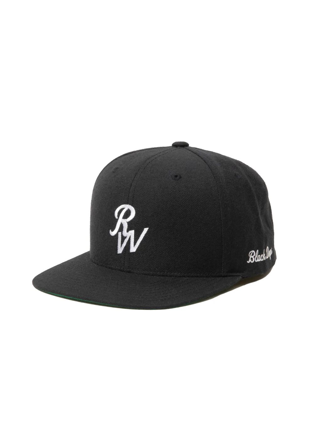 【ラスト1点】RW CAP (BLACK) / ロゴ刺繍 ベースボールキャップ。