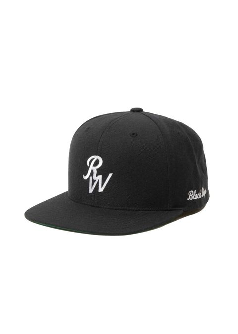 【ラスト1点】RW CAP (BLACK) / ロゴ刺繍 ベースボールキャップ。
