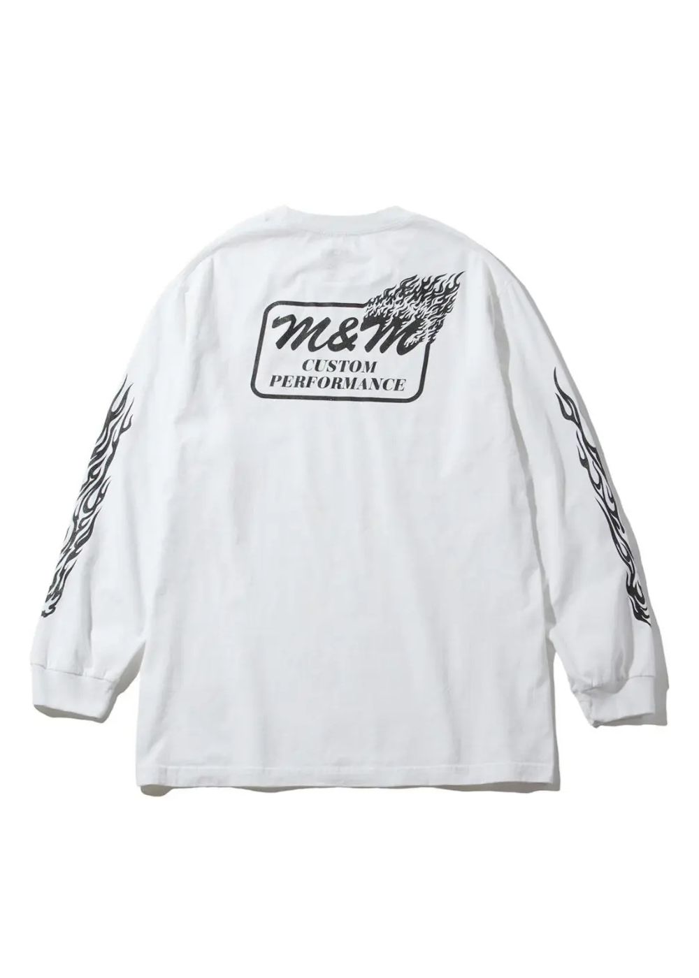 PRINT L/S TEE (×MASSES) (WHITE) / マシス コラボレーション プリントロンT