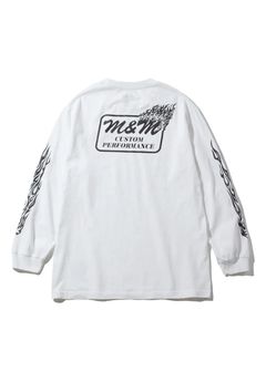 PRINT L/S TEE (×MASSES) (WHITE) / マシス コラボレーション プリントロンT
