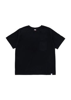 VELVA SHEEN Ex.S/S POCKET TEE "PIERCE" (BLACK) / ベルバシーン コラボ ポケットTシャツ