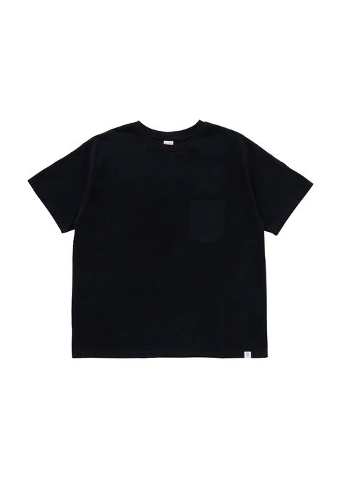 VELVA SHEEN Ex.S/S POCKET TEE "PIERCE" (BLACK) / ベルバシーン コラボ ポケットTシャツ