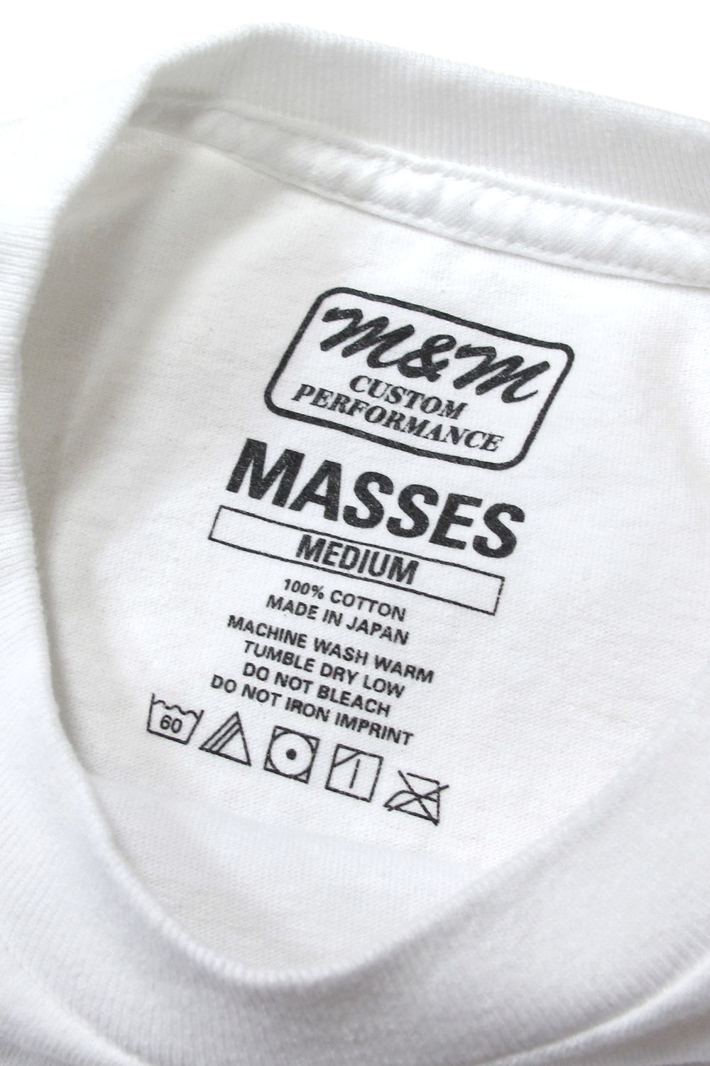 M&M CUSTOM PERFORMANCE - PRINT L/S TEE (×MASSES) (WHITE) / マシス ...