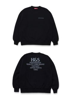 【ラスト1点】H&S Sweat Shirt (BLACK) / セットアップ スウェット / セットアップ可能