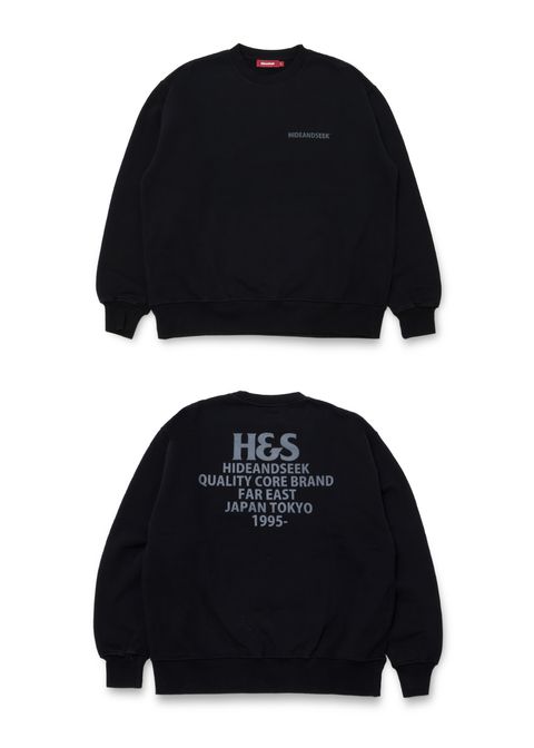 【ラスト1点】H&S Sweat Shirt (BLACK) / セットアップ スウェット / セットアップ可能