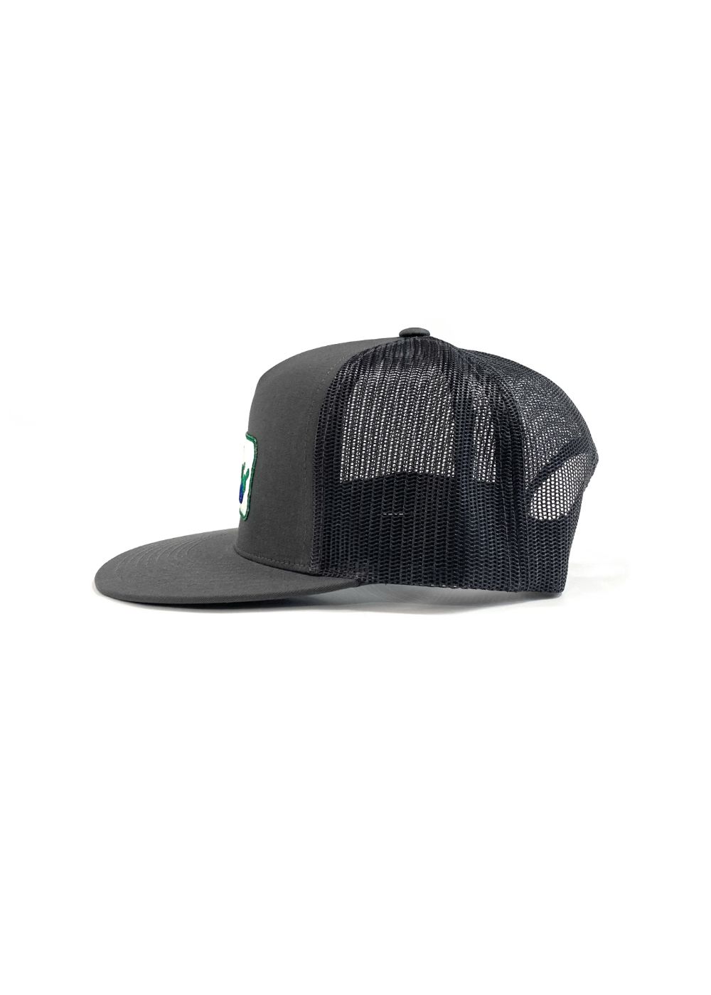 PCP WAPPEN MESH CAP (CHARCOAL) / ワッペン メッシュ キャップ