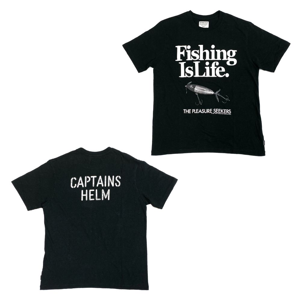 CAPTAINS HELM - 【ラスト1点】FISHING LIFE VINTAGE TEE (NAVY ...
