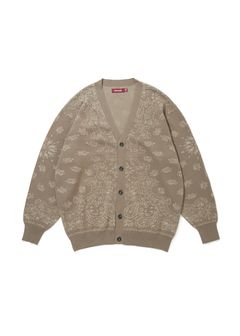 【ラスト1点】BANDANA CARDIGAN (BEIGE) / バンダナ カーディガン