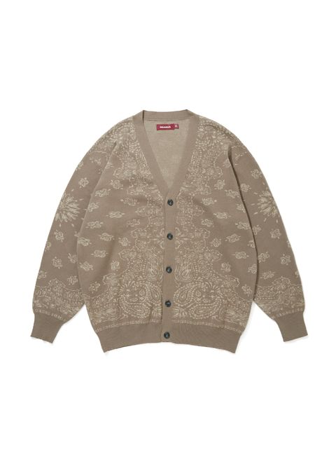 【ラスト1点】BANDANA CARDIGAN (BEIGE) / バンダナ カーディガン