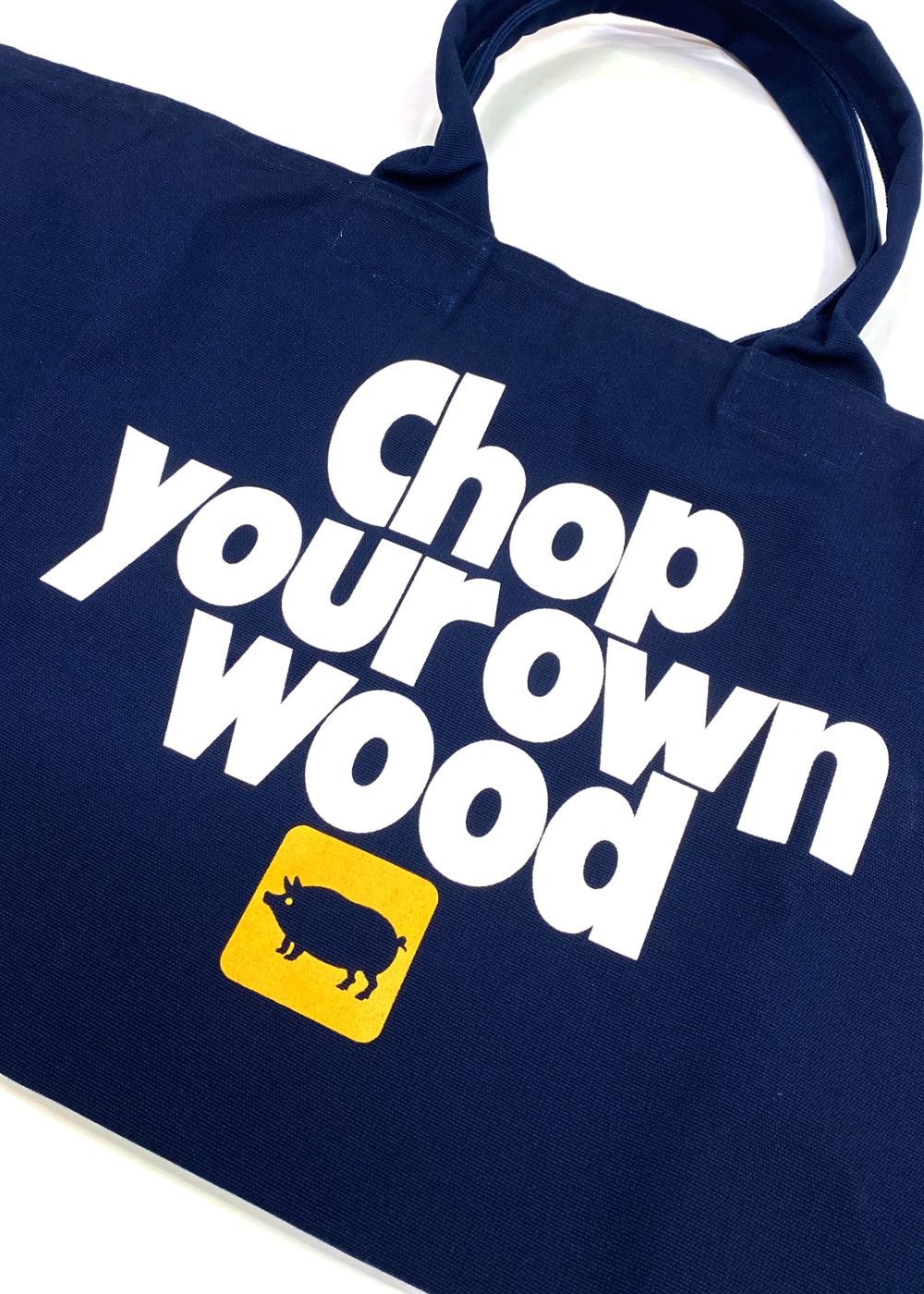 CYOW ZIP TOTE BAG (NAVY) / プリントトート バッグ