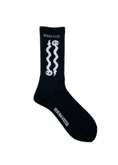 snake socks (BLACK) / ジャガード ソックス
