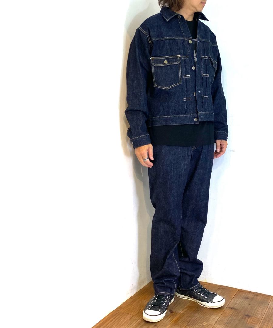 L.Straight 5pocket OWS (OWS) / ルーズ ストレート デニムパンツ / セットアップ可能