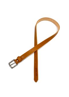 LEATER BELT (CAMEL) / レザー ナロー ベルト