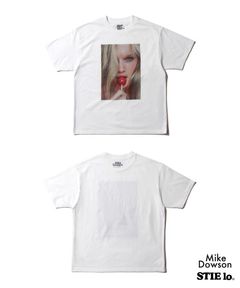 Stie-lo × Mike Dowson T-SH (WHITE) / ×スティーロ×マイク・ドーソン コラボフォトT