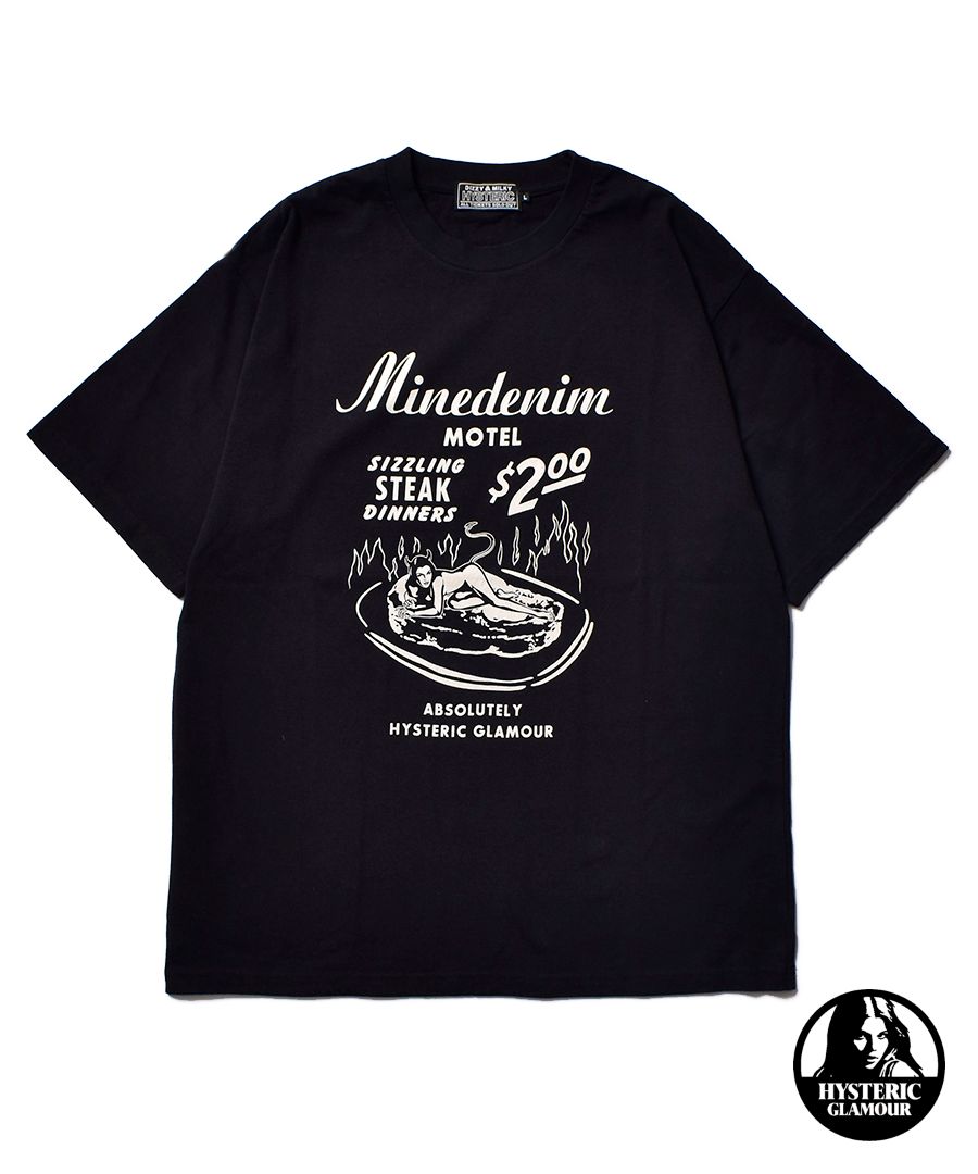 MINEDENIM - × HYSTERIC GLAMOUR T-SH (WHITE) / ×ヒステリック