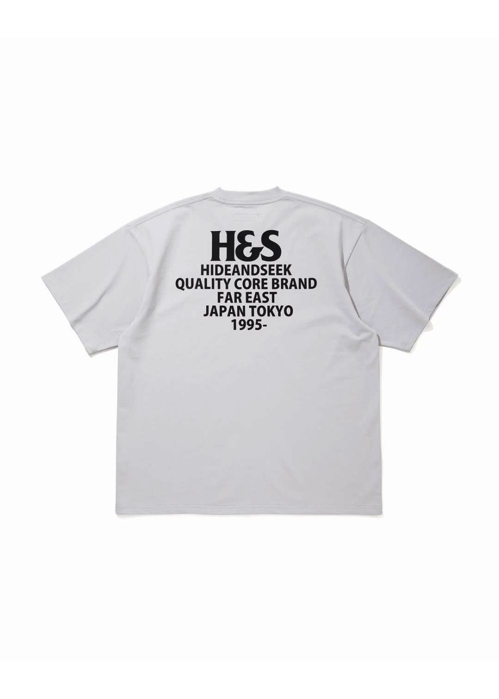 H&S S/S Tee (LIGHT GRAY) / オリジナル ロゴ プリント ショート スリーブ Tシャツ