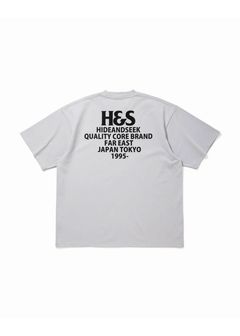 H&S S/S Tee (LIGHT GRAY) / オリジナル ロゴ プリント ショート スリーブ Tシャツ