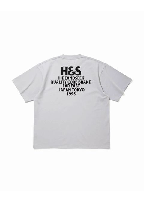 H&S S/S Tee (LIGHT GRAY) / オリジナル ロゴ プリント ショート スリーブ Tシャツ