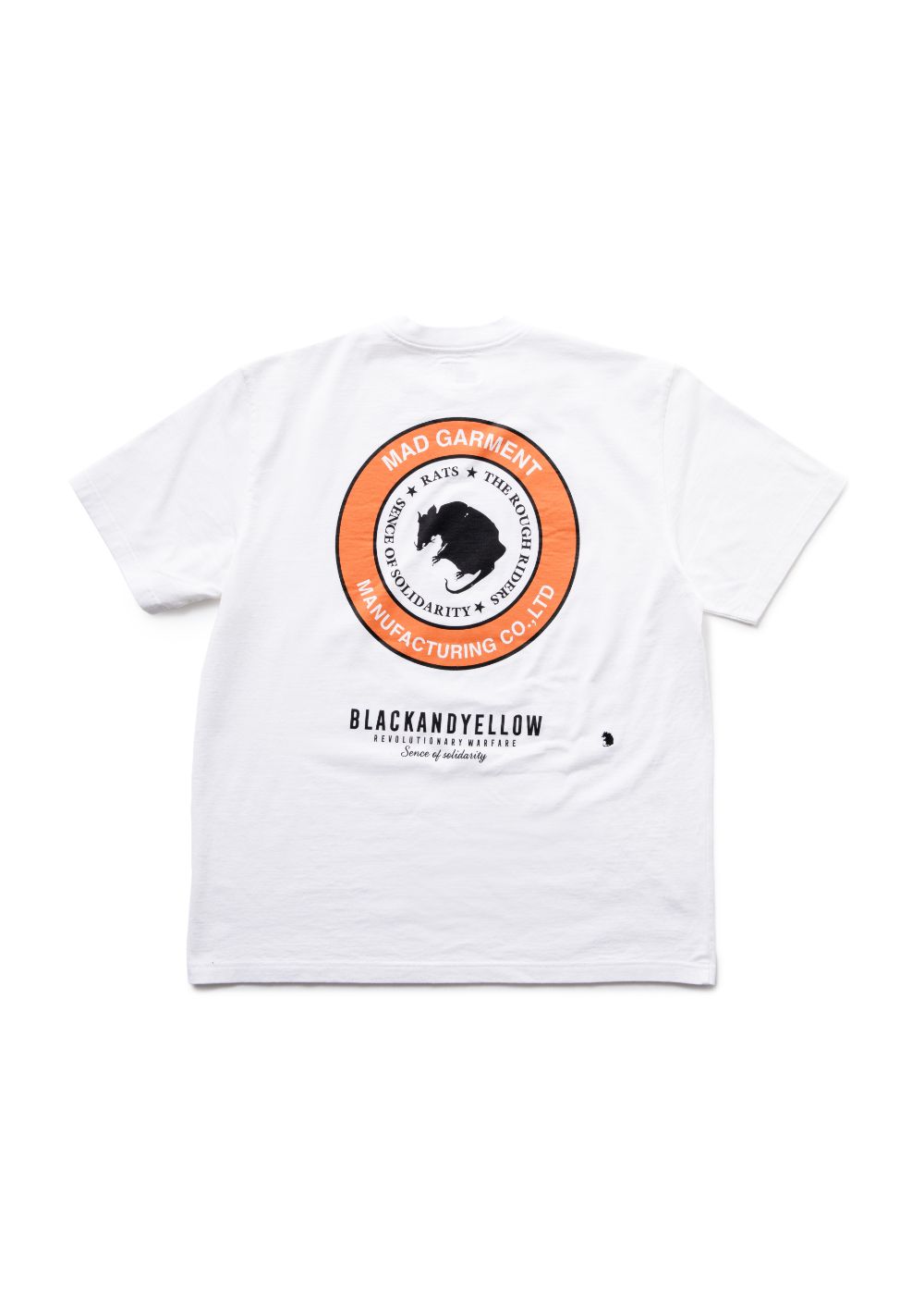 RATS - 【ラスト1点 / お取り寄せ不可】TWO WHEEL TEE (WHITE×ORANGE